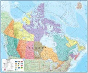 Canada Flat Laminated Map