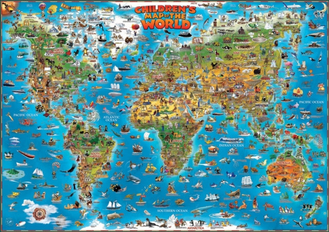 Childrens Map Of World