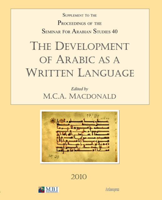 Development Of Arabic As A Written Langu