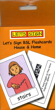 Lets Sign Bsl Flashcards House & Home
