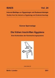 Die Frhen Inschriften Gyptens