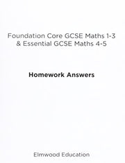 Essential & Foundation Gcse Homework An
