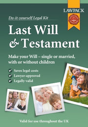 Last Will Testament A5 Kit Valid Uk
