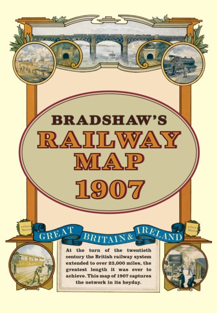 Bradshaw's Railway Folded Map 1907 By Bradshaw,george