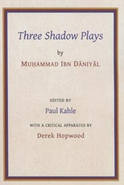 Ibn Daniyal/arabic Medieval Shadow Plays By Kahle, Paul