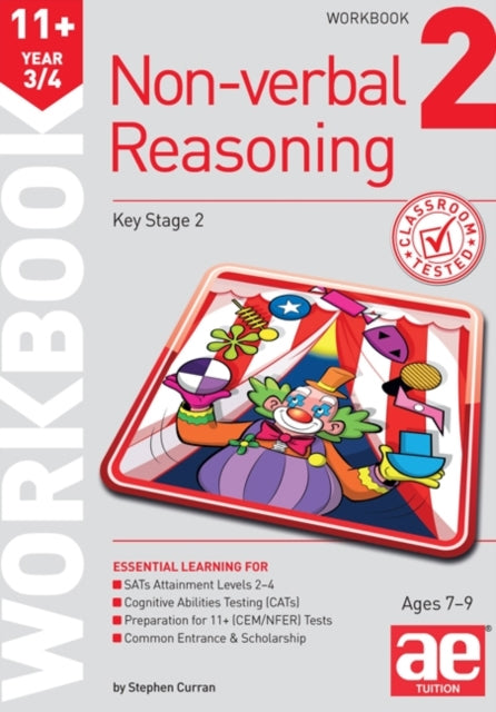 11+ Non-verbal Reasoning Yr 3/4 Workbk 2
