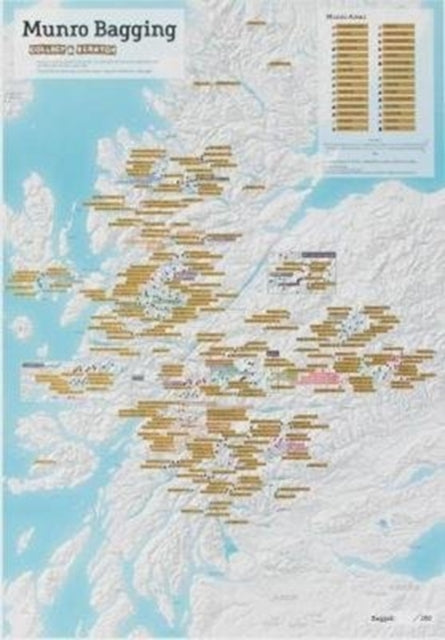 Munro Bagging Collect & Scratch Map