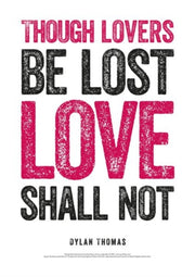 Though Lovers Be Lost Dylan Thomas Poste