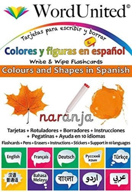 Colours & Shapes In Spanish Write Wipe F