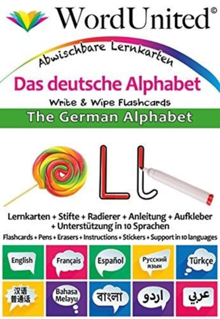 German Alphabet Write Wipe Flashcards