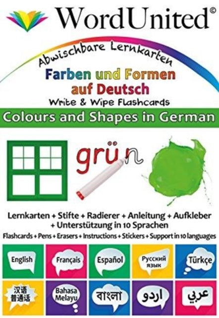 Colours & Shapes In German Write Wipe Fl By Colours & Shapes In German Write Wipe Fl