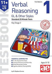 11+ Verbal Reasoning Year 4/5 Testbook 1