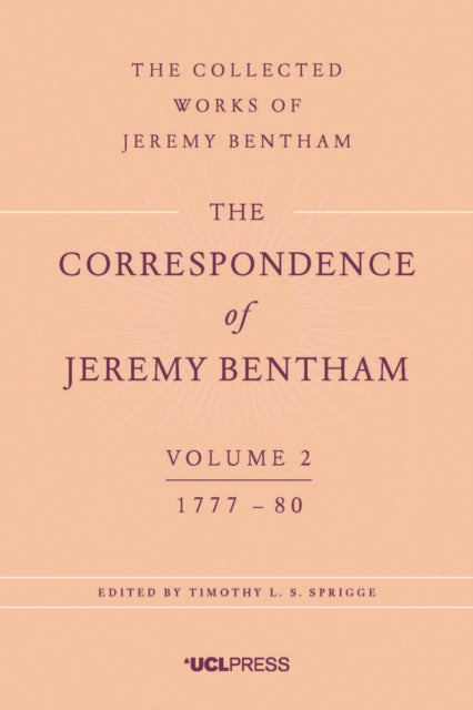 Correspondence Of Jeremy Bentham, Volume By Author Stated, No