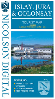 Nicolson Tourist Map Islay And Jura