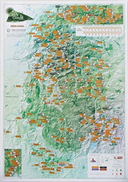 Rock Climbs Peak District Map