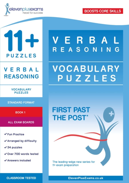 11+ Puzzles Vocabulary Puzzles Book 1 By Eleven Plus Exams