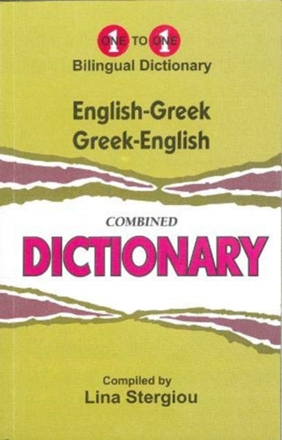 English-greek & Greek-english One-to-ony By Stergiou, L