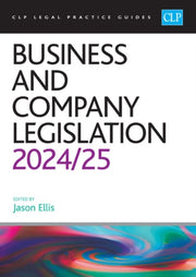 Business & Company Legislation 20242025 By Ellis, Jason
