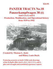 Panzer Tracts No18 Panzerkampfwagen 38t