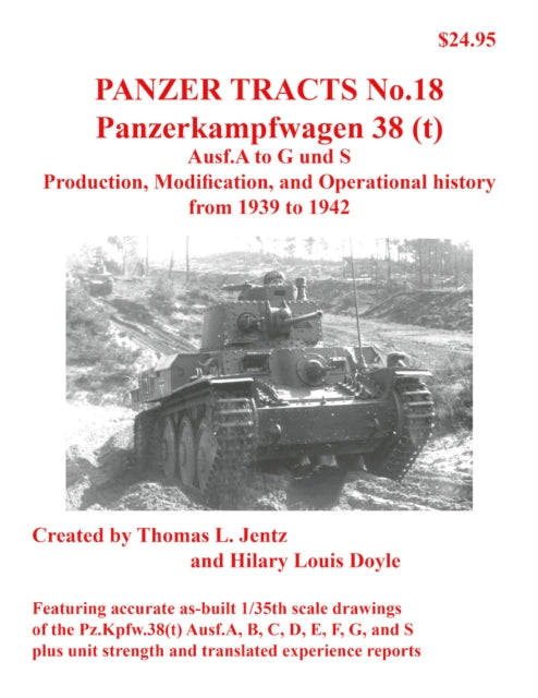 Panzer Tracts No18 Panzerkampfwagen 38t