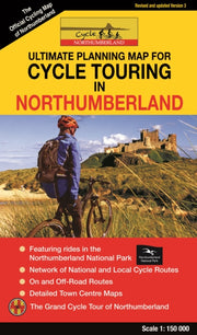 Cycle Touring Map Of Northumberland 3