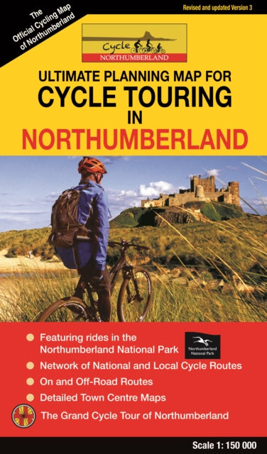 Cycle Touring Map Of Northumberland 3