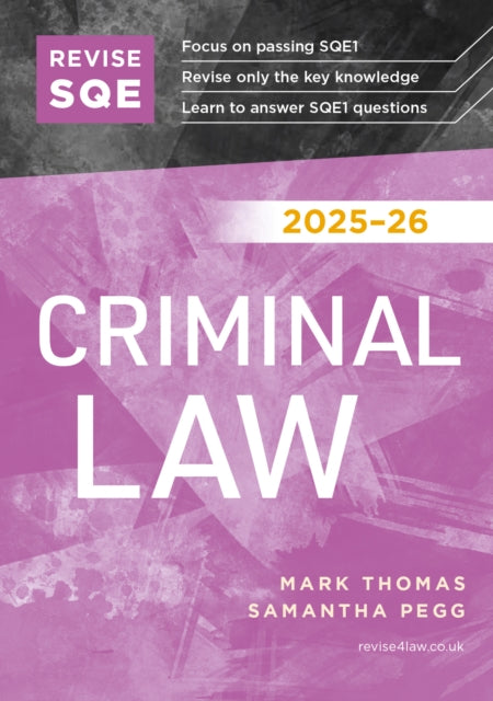 Revise Sqe Criminal Law 2nd Ed By Thomas, Mark