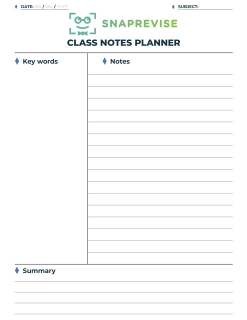 Class Notes Planner
