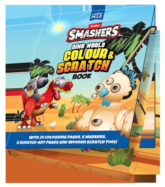 Smashers Dino World Colour & Scratch Boo