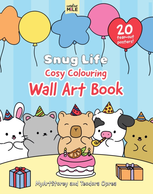 Snug Life Cosy Colouring Wall Art Book