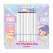 K Pop Vibes Cosy Colouring Book Markers By Unknown