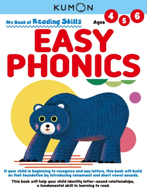My Book Of Reading Skills Easy Phonics By Kumon