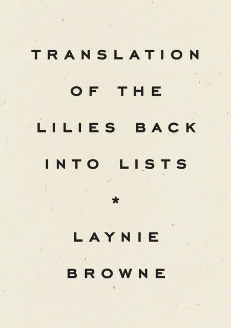 Translating The Lilies Back Into Listsp