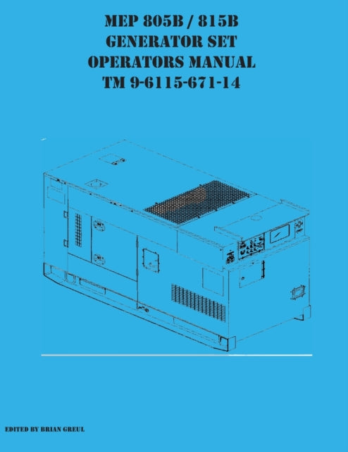 Mep 805b - 815b Generator Set Operators