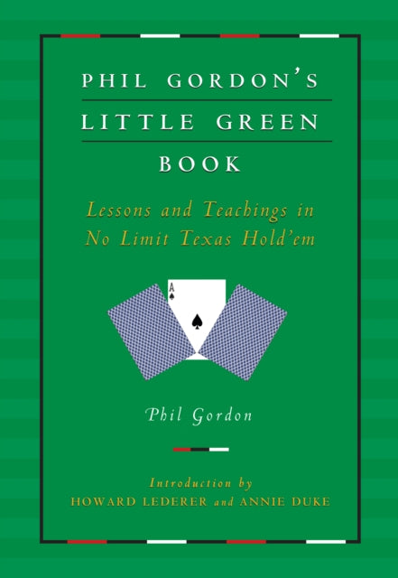 Phil Gordons Little Green Book By Gordon, Phil