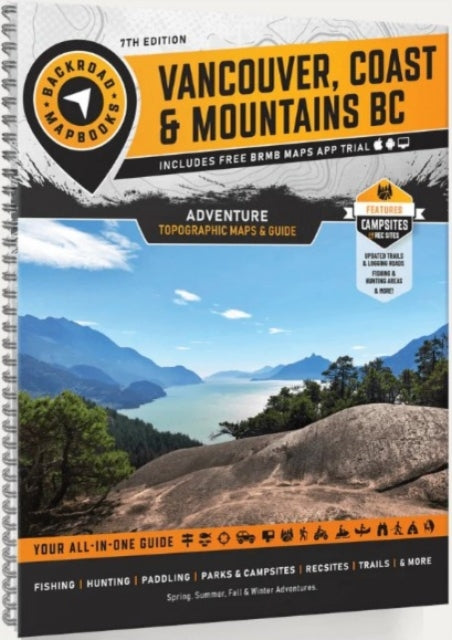 Vancouver Coast Mountains Bc Backroad Ma By Backroad Maps