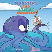 Monsters And Aliens Coloring Book: For K