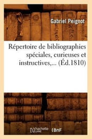 R Pertoire De Bibliographies Sp Ciales,
