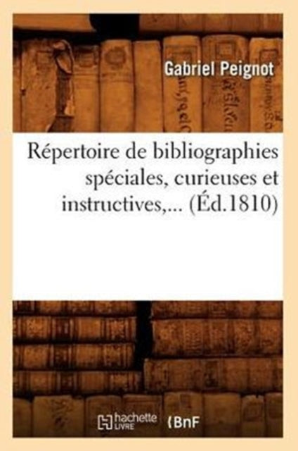 R Pertoire De Bibliographies Sp Ciales,