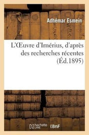 L'oeuvre D'irn Rius, D'apr S Des Recherc