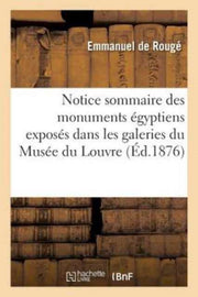 Notice Sommaire Des Monuments  Gyptiens