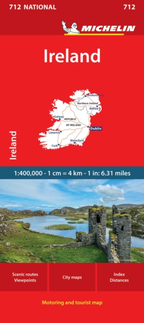 Ireland Michelin National Map 712