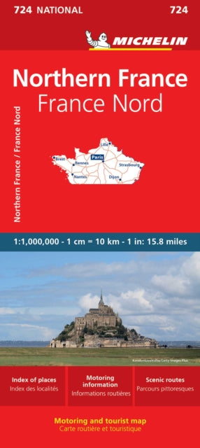 Northern France Michelin Nationl Map 724 By Michelin