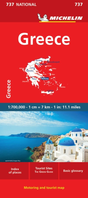 Greece Michelin National Map 737
