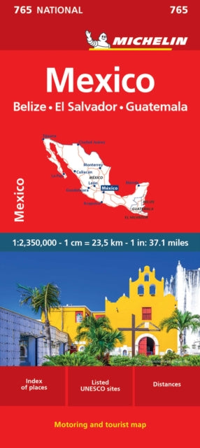 Mexico Michelin National Map 765
