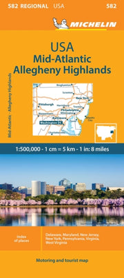 Midatlantic Michelin Regional Map 582