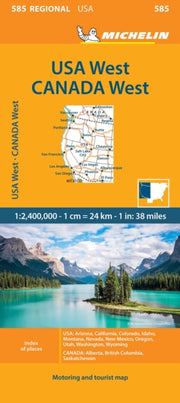Western Usa Western Canada/map 585