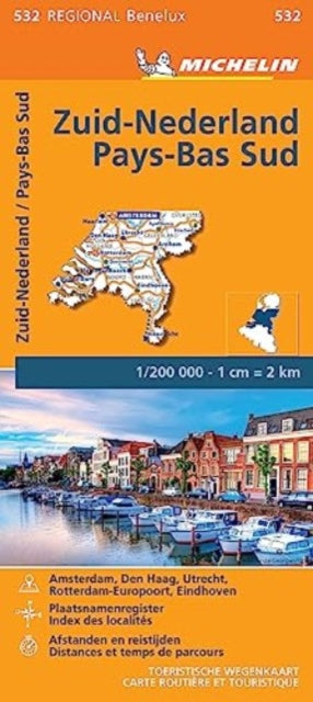Netherlands South Michelin Regional Map