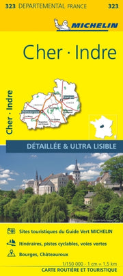 Cher Indre Michelin Local Map 323