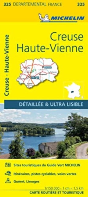 Creuse Haute Vienne Michelin Map 325